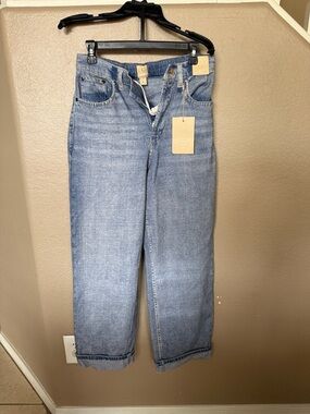 Gap/Beis Collab Light Wash Straight Soft Leg Jeans